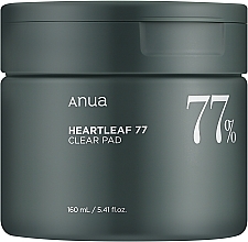 Парфумерія, косметика Тонер-пади для обличчя - Anua Heartleaf 77% Clear Pad