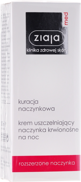 Ночной крем для лица - Ziaja Med Night Cream Capillary Treatment Sealing — фото N1