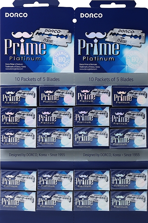Лезвия для бритья - Dorco Prime Platinum Razor Blades — фото N1