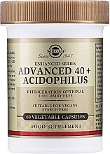 Парфумерія, косметика Харчова добавка для підтримування кишкової флори - Solgar Advanced 40+ Acidophilus Food Supplement
