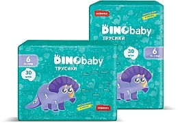 Підгузки-трусики, 6 (16 + кг), 30 шт. - Dino Baby Pants — фото N2