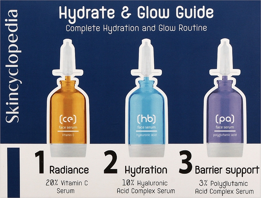 Набор - Skincyclopedia Hydrate & Glow Guide Set (ser/3x15ml) — фото N1