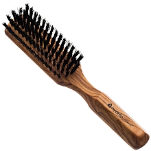 Разглаживающая щетка для волос из оливкового дерева - Hydrea London Olive Wood Smoothing Hair Brush — фото N1