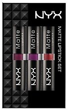 Духи, Парфюмерия, косметика Набор - NYX Professional Makeup Matte Lipstick Set 1 (lipstick/3x4,5g)