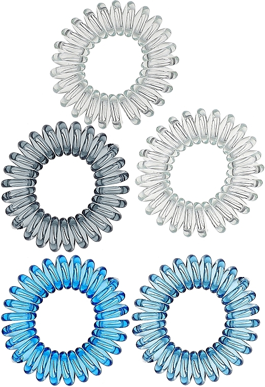 Силіконові резинки для волосся, блакитний градієнт - Bubble Bar — фото N1