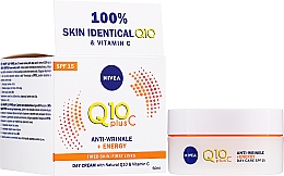 Крем проти зморшок Q10 plus, надає шкірі енергію, SPF15 - NIVEA Q10 Plus Energizing Day Cream Anti-Wrinkle SPF15 — фото N1