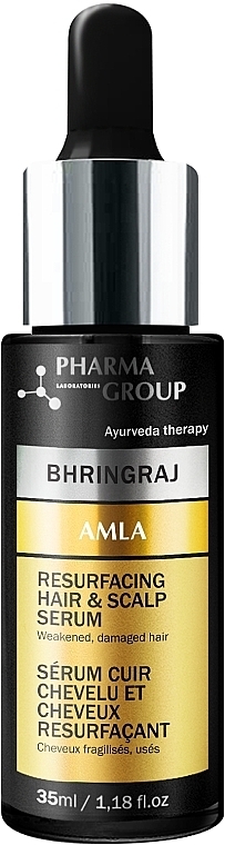 Омолоджувальна сироватка - Pharma Group Laboratories Bhringraj + Amla Resurfacing Hair & Scalp Serum — фото N1