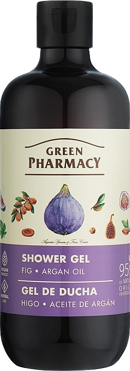 Гель для душа "Инжир и аргановое масло" - Зеленая Аптека