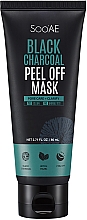 Черная угольная маска-пилинг - Soo’AE Black Charcoal Peel Off Mask — фото N1