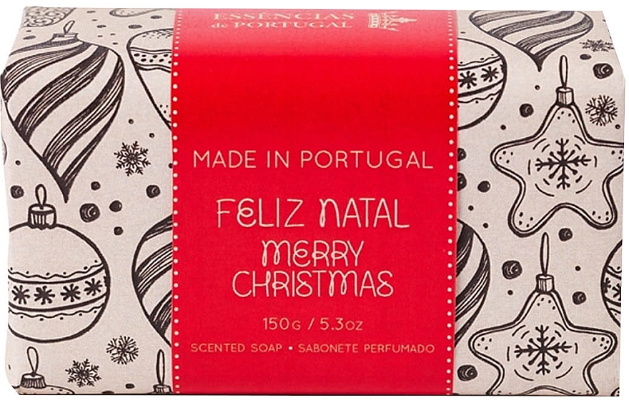Натуральное мыло с ароматом жареного миндаля - Essencias De Portugal Feliz Natal Merry Christmas  — фото N1