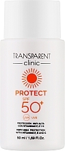 Сонцезахисна емульсія для обличчя - Transparent Clinic Protect SPF50+ — фото N1