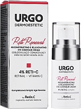 Восстанавливающий и омолаживающий крем для кожи вокруг глаз - Urgo Dermoestetic Reti Renewal Reconstructing & Rejuvenating Eye Contiour Cream 4% Reti-C — фото N2