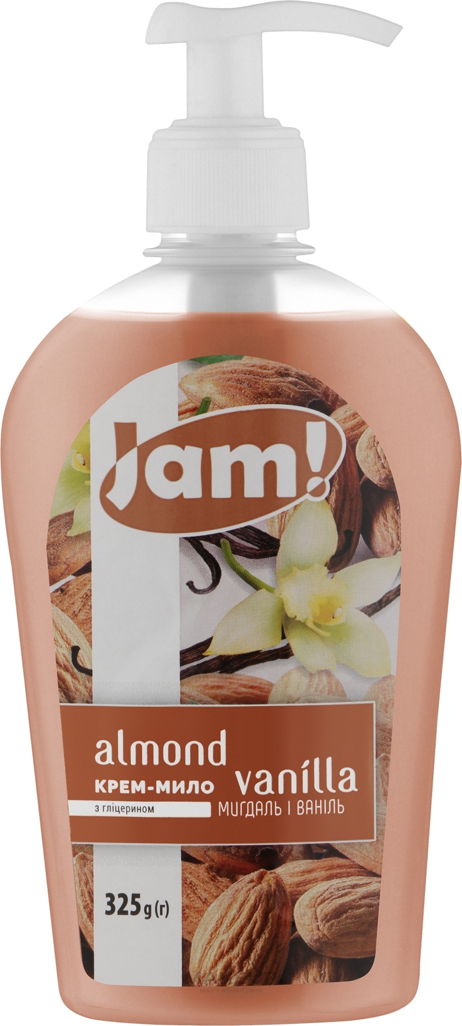 Крем-мило "Мигдаль і ваніль" із гліцерином - Jam! — фото 325g