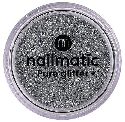 Блискітки для дизайну нігтів - Nailmatic Pure Glitter Small Silver Glitter — фото N1