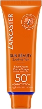 Парфумерія, косметика Сонцезахисний водостійкий крем для обличчя - Lancaster Sun Beauty SPF50