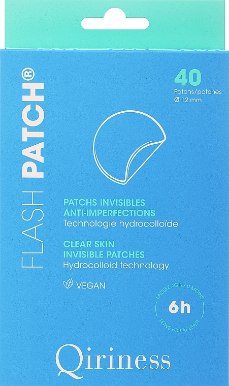 Невидимі концентровані патчі проти недосконалостей шкіри - Qiriness Flash Patch Clear Skin Invisible Patches — фото N1