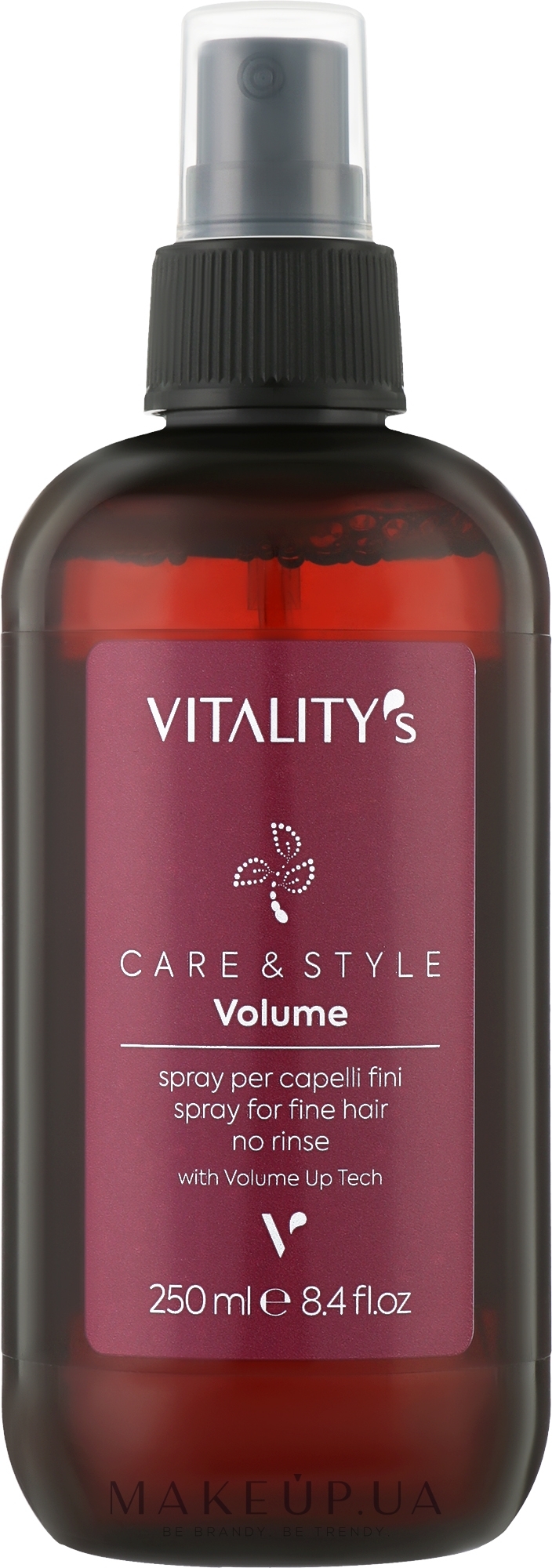 Спрей для придания объема тонким волосам - Vitality's C&S Volume Fine Hair Spray — фото 250ml