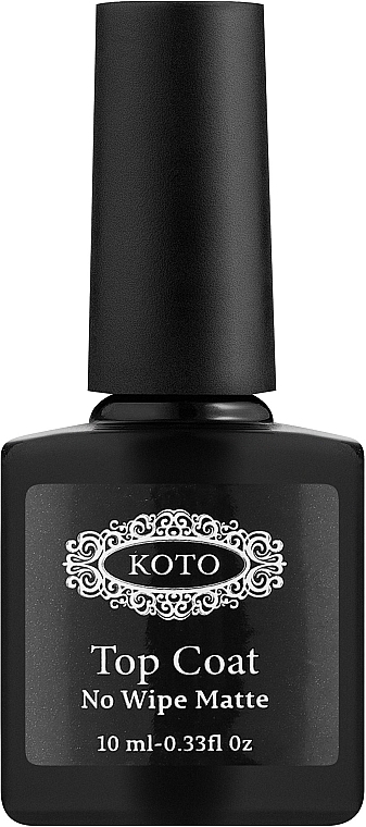 Матовое финишное покрытие для гель-лака без липкого слоя - Koto Top Coat White Snow Matte — фото N2