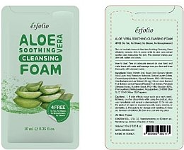 Парфумерія, косметика Пінка для вмивання з алое вера - Esfolio Aloe Vera Soothing Cleansing Foam (пробник)