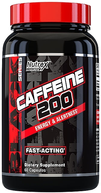 Пищевая добавка "Кофеин", в капсулах - Nutrex Research Caffeine 200 — фото N1