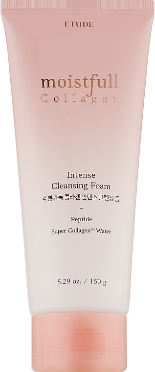 Увлажняющая пенка для лица с коллагеном и пептидами - Etude Moistfull Collagen Intense Cleansing Foam — фото N1