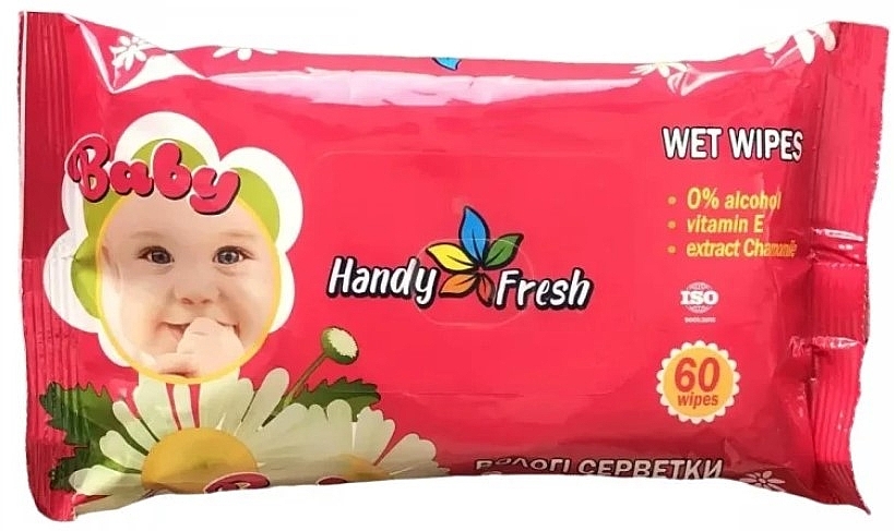 Салфетки влажные детские "Ромашка", 60 шт. - Handy Fresh Baby
