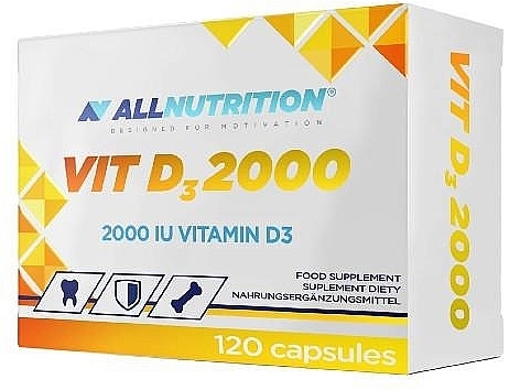 Вітамін D3 - AllNutrition Vitamin D3 2000 — фото N2
