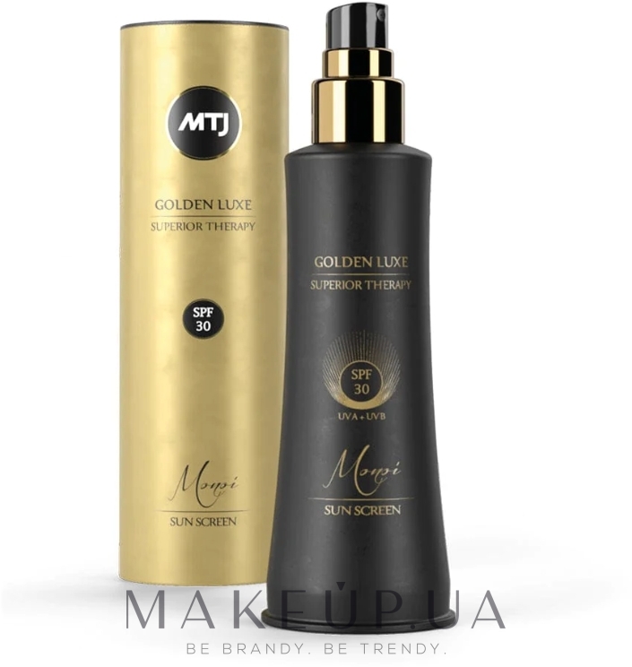 Сонцезахисний спрей для тіла SPF30 - MTJ Cosmetics Superior Therapy Sun Golden luxe LUXE SPF30 UVA+UVB Monoi — фото 200ml