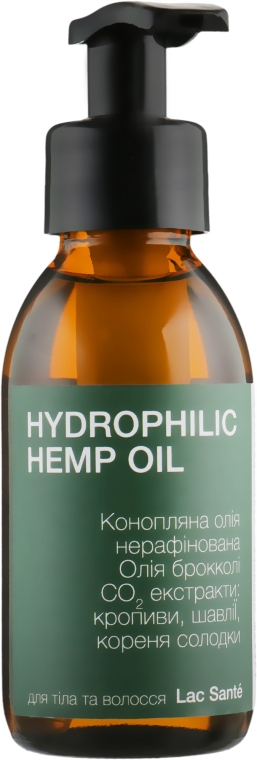 Гидрофильное конопляное масло для тела и волос - Lac Sante Nature Power Hydrophilic Hemp Oil