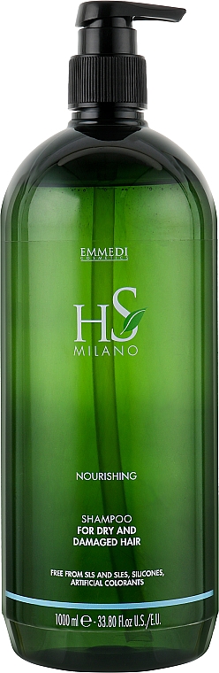 Живильний шампунь для сухого й пошкодженого волосся - HS Milano Nourishing Shampoo For Dry And Damaged Hair — фото N3