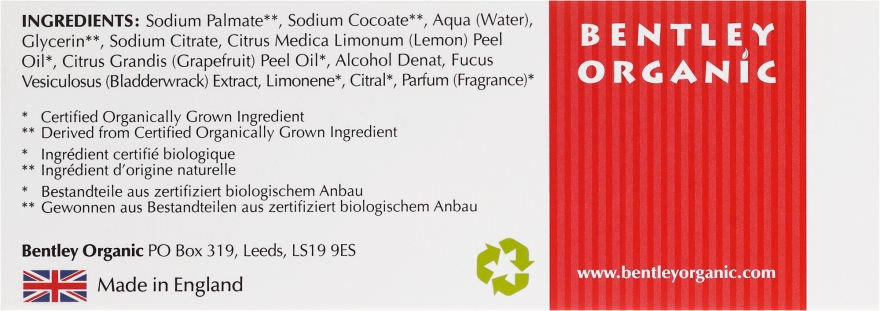 Мило - Bentley Organic Body Care Detoxifying Soap Bar — фото N3