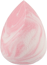 Духи, Парфюмерия, косметика Спонж супермягкий бело-розовый со скосом - Zola