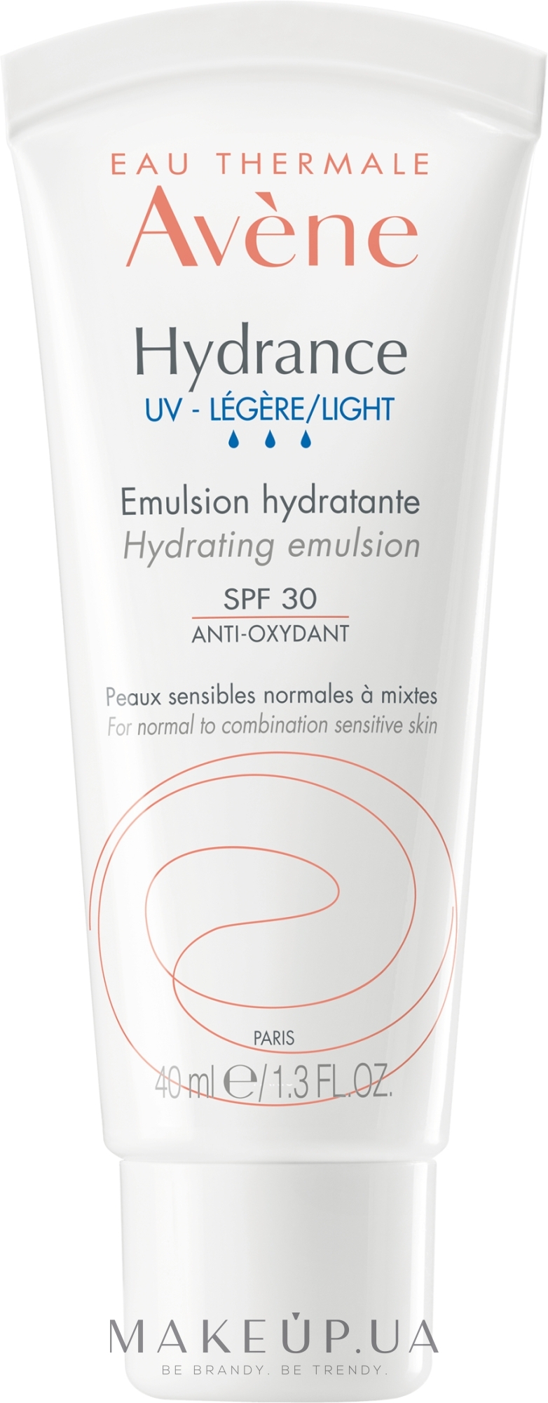 Увлажняющая эмульсия для лица - Avene Eau Thermale Hydrance Light Hydrating Emulsion SPF 30 — фото 40ml