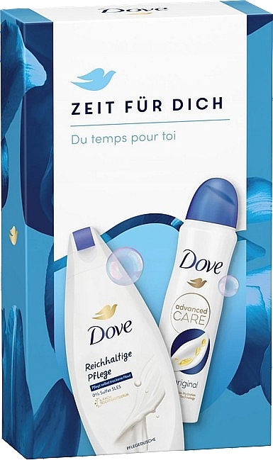 Набор - Dove Original Set (sh/gel/250ml + deo/spr/150ml) — фото N1