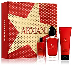 Духи, Парфюмерия, косметика Giorgio Armani Si Passione - Набор (edp/100ml + edp/15ml + b/lot/75ml) 