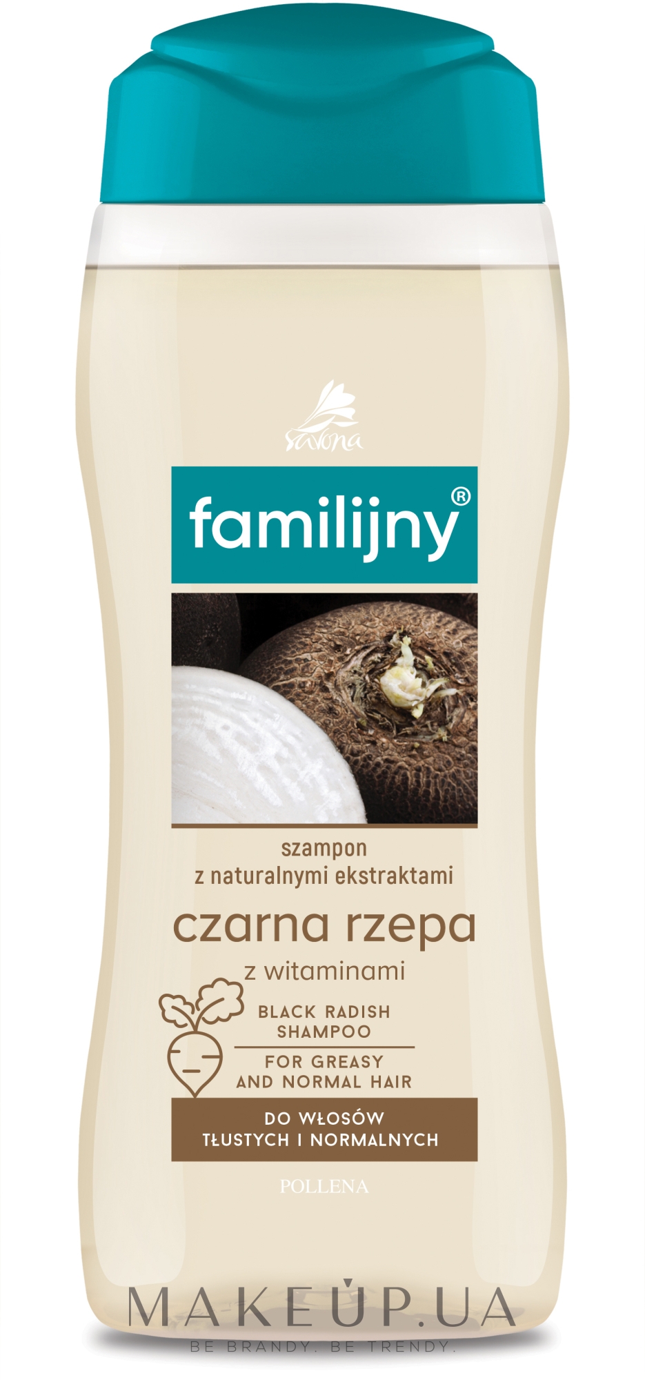 Шампунь для нормальных и жирных волос - Pollena Savona Familijny Black Radish & Vitamins Shampoo — фото 300ml