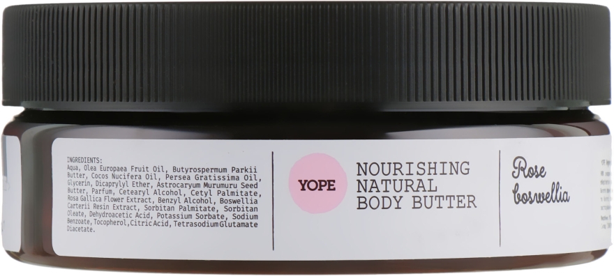 Масло для тела "Роза и ладан" - Yope Rose & Boswellia Body Butter — фото N2