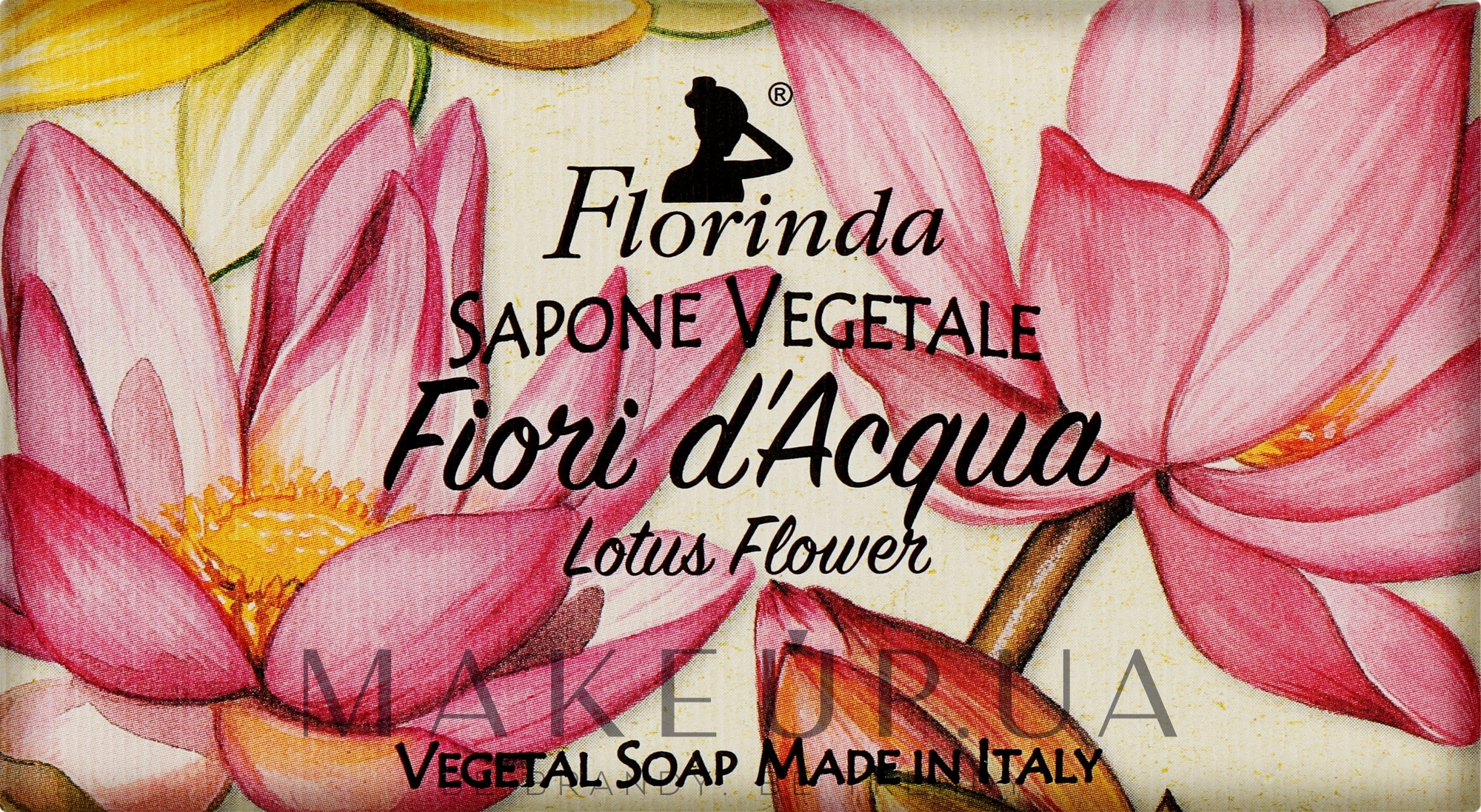 Мило натуральне "Лотос" - Florinda Red Lotus Flowers Vegetal Soap — фото 100g