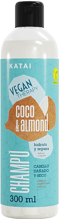 Шампунь для поврежденных и сухих волос - Katai Vegan Therapy Coconut & Almond Cream  — фото N1
