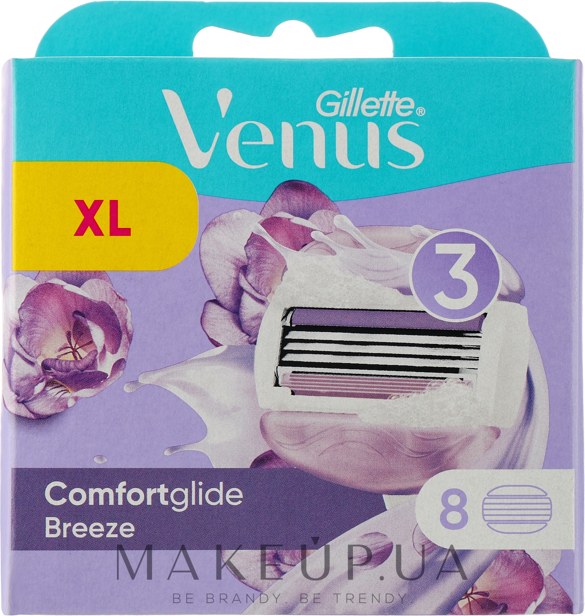 Змінні касети для гоління, 8 шт. - Gillette Venus Breeze — фото 8шт