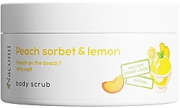Парфумерія, косметика Скраб для тіла з ароматом персика та лимона - Nacomi Peach Sorbet And Lemon Body Scrub