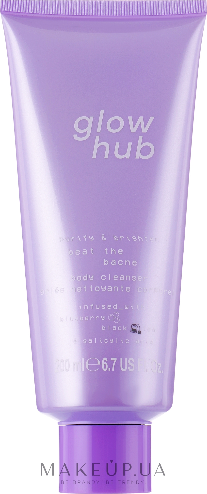 Очищувальний засіб для тіла - Glow Hub Purify & Brighten Beat The Bacne Body Cleanser — фото 200ml