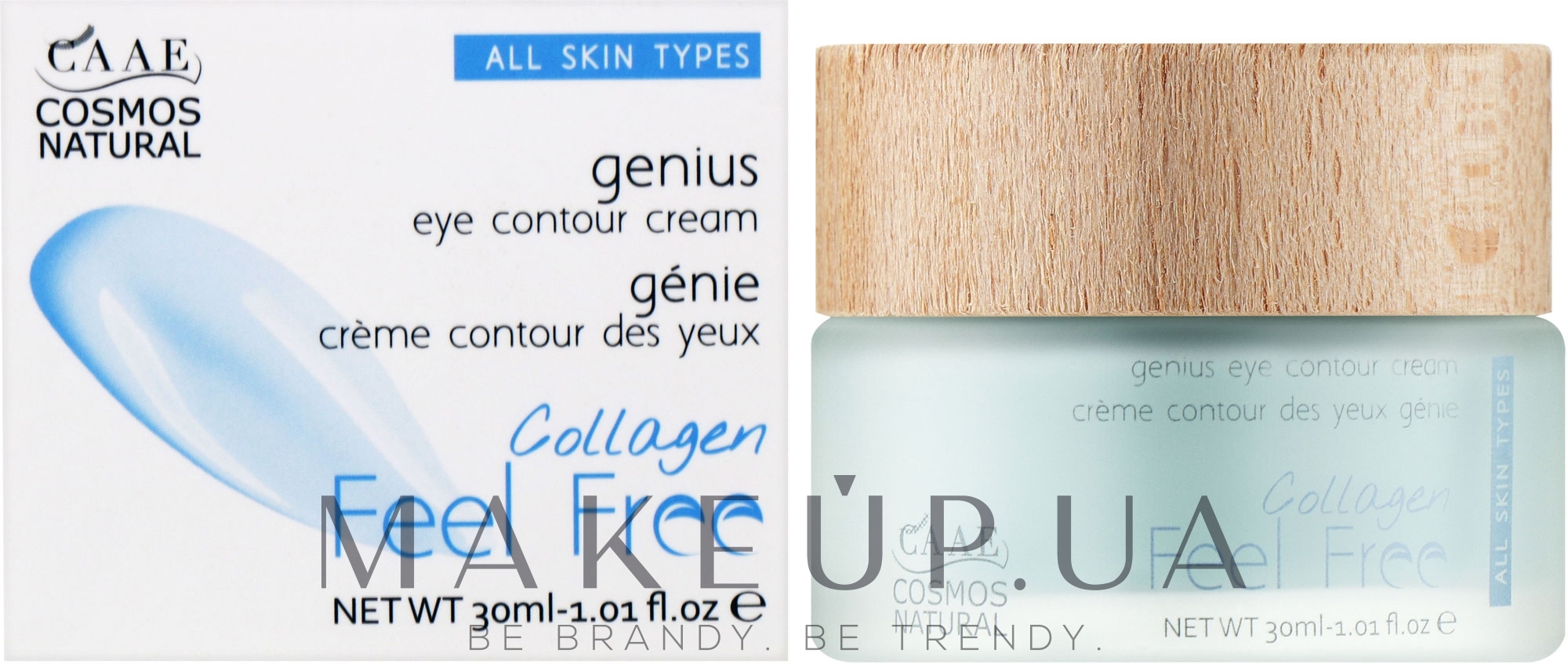 Крем для контуру очей з колагеном - Feel Free Collagen Genius Eye Contour Cream — фото 30ml