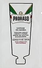 Духи, Парфюмерия, косметика Крем для бритья для чувствительной кожи - Proraso White Line Shaving Cream (пробник)