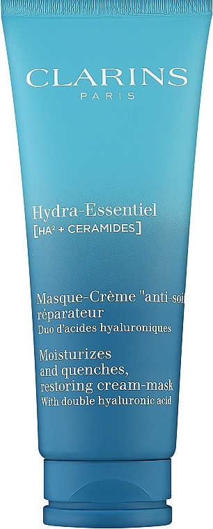 Відновлювальна крем-маска для обличчя - Clarins Hydra-Essentiel HA2+ Ceramides Restoring Cream-Mask — фото N1