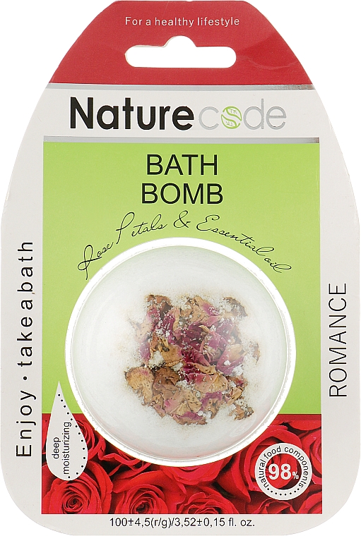 Бомбочка для ванни "Romance" - Nature Code