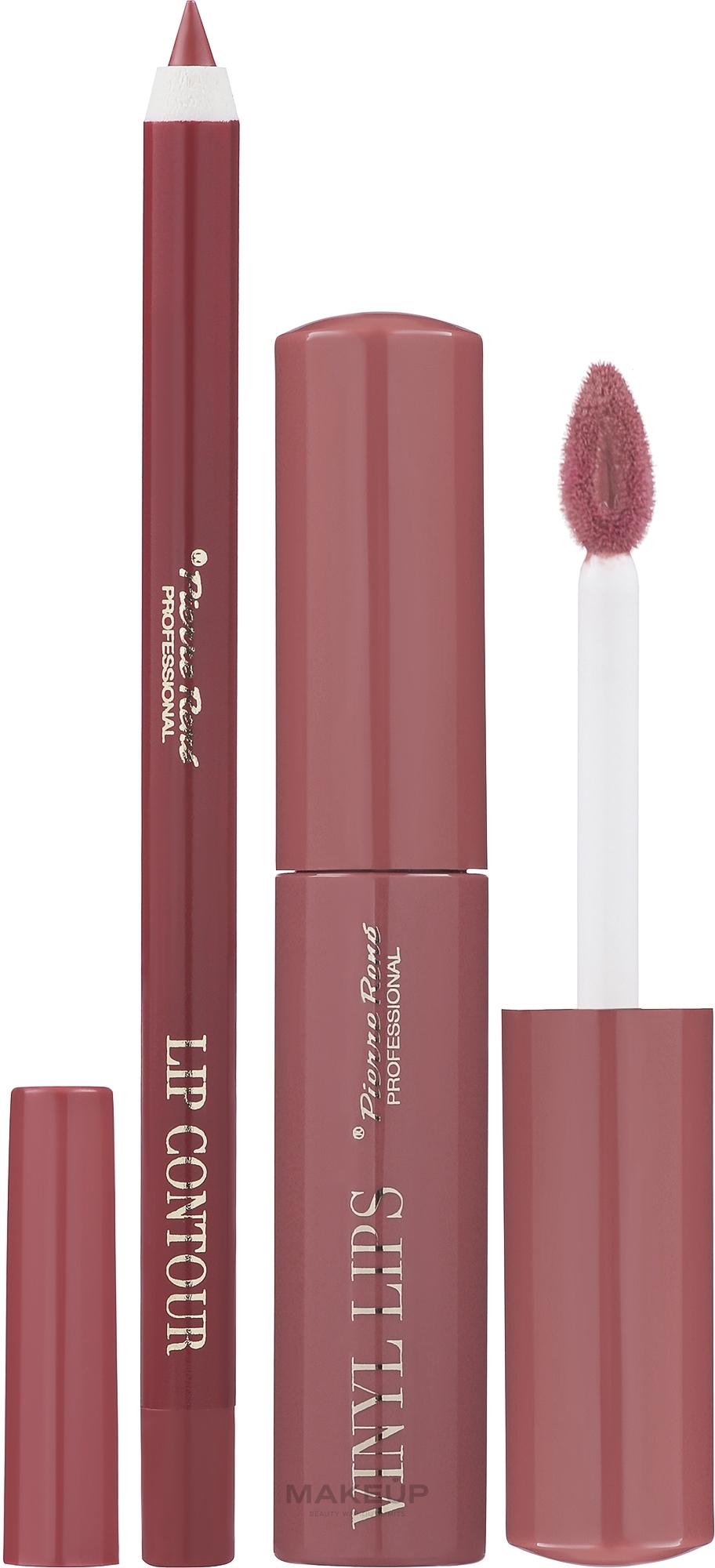 УЦЕНКА Набор для макияжа губ - Pierre Rene Lip Kit (lip/pencil/1.4 g + lipstick/8 ml) * — фото 02 - Mauve Fusion