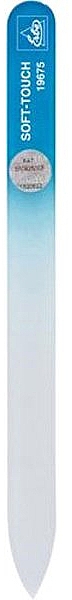 Скляна пилочка для нігтів 14 см, блакитна - Erbe Solingen Soft-Touch — фото N1