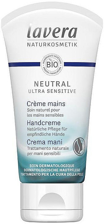 Натуральний нічний крем для рук - Lavera Neutral Green Ultra Sensitive Hand Cream — фото N1