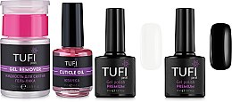 Парфумерія, косметика Набір №2 - Tufi Profi (remover/50ml + oil/15ml + gel/polish/2x8ml)